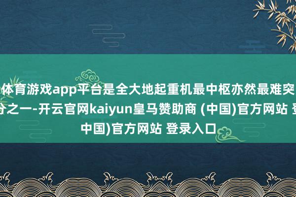 体育游戏app平台是全大地起重机最中枢亦然最难突破的部分之一-开云官网kaiyun皇马赞助商 (中国)官方网站 登录入口