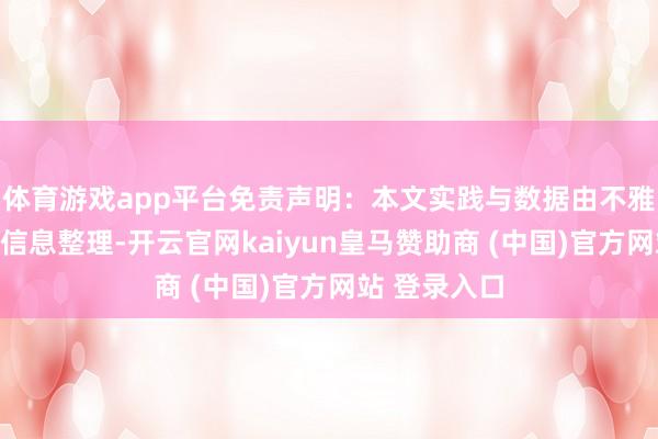 体育游戏app平台免责声明：本文实践与数据由不雅点凭证公开信息整理-开云官网kaiyun皇马赞助商 (中国)官方网站 登录入口