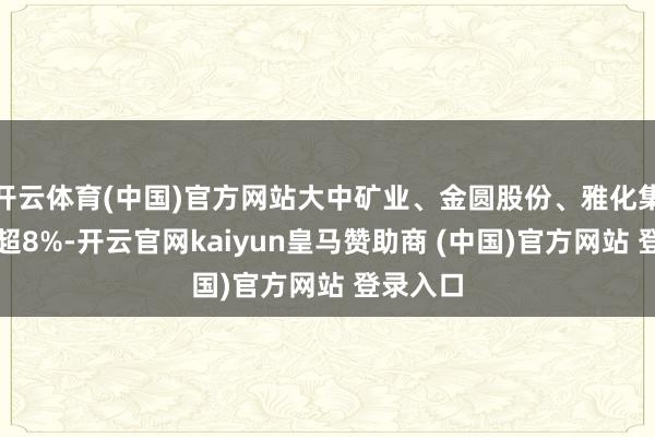 开云体育(中国)官方网站大中矿业、金圆股份、雅化集团等跌超8%-开云官网kaiyun皇马赞助商 (中国)官方网站 登录入口