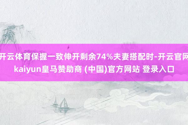 开云体育保握一致伸开剩余74%夫妻搭配时-开云官网kaiyun皇马赞助商 (中国)官方网站 登录入口