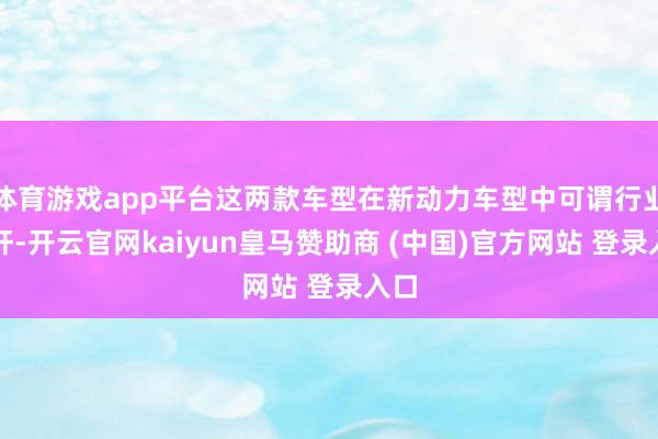 体育游戏app平台这两款车型在新动力车型中可谓行业标杆-开云官网kaiyun皇马赞助商 (中国)官方网站 登录入口